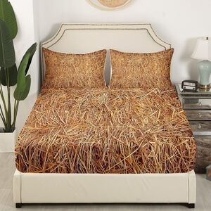 Natural Straw Pattern Bedding Set